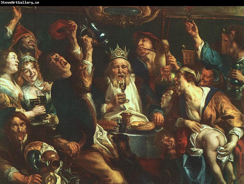 Jacob Jordaens The King Drinks